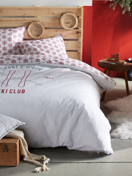 Sport invernali Sci club" Set 3 pezzi di biancheria da letto per la montagna - Kiabi