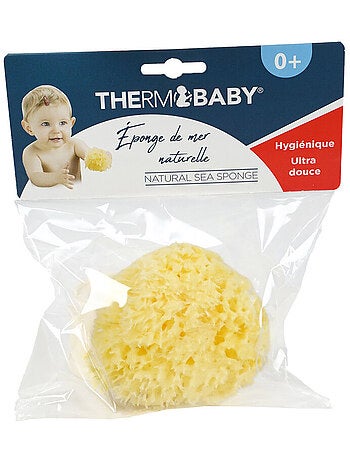 Spugna naturale di mare a nido d’ape Thermobaby per il bagnetto del bebè