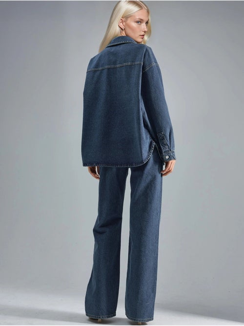 Squalo completo due pezzi in denim con giacca e jeans hiccup - Kiabi Squalo completo due pezzi in denim con giacca e jeans hiccup - Kiabi