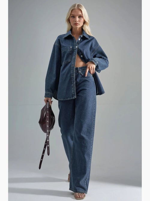 Squalo completo due pezzi in denim con giacca e jeans hiccup - Kiabi Squalo completo due pezzi in denim con giacca e jeans hiccup - Kiabi
