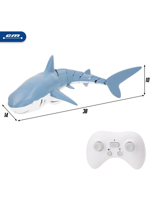 Squalo giocattolo telecomandato 38 cm racing boat - Kiabi