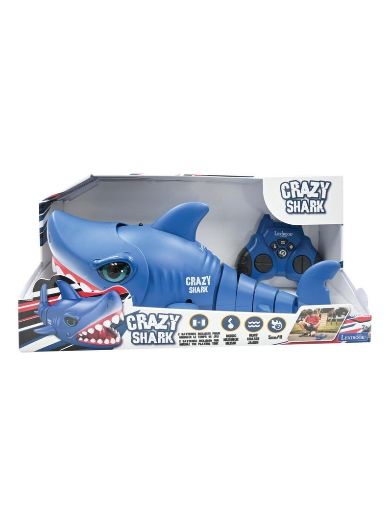 Squalo RC Squalo pazzo telecomandato con effetti sonori Blu - Kiabi