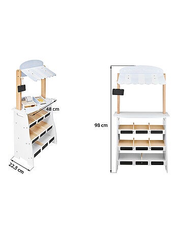 Stand frutta e verdura legno con cassa e TPE Mamabrum