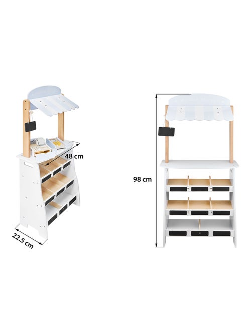 Stand frutta e verdura legno con cassa e TPE Mamabrum - Kiabi