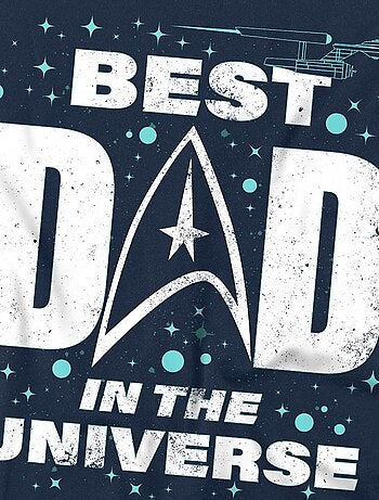 Star Trek Best Dad in the Universe Maglietta Festa del Papà Uomo
