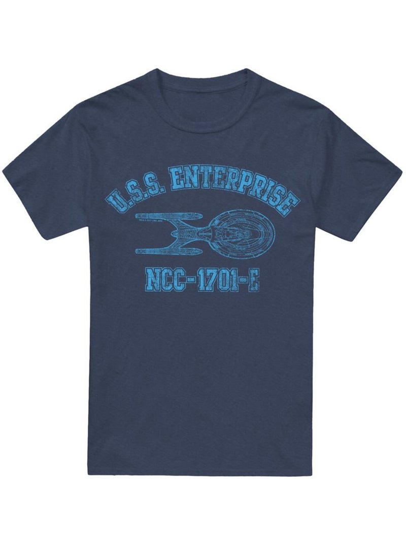 Star Trek Enterprise E Athletic Maglietta Adulto Unisex Blu marino - Kiabi