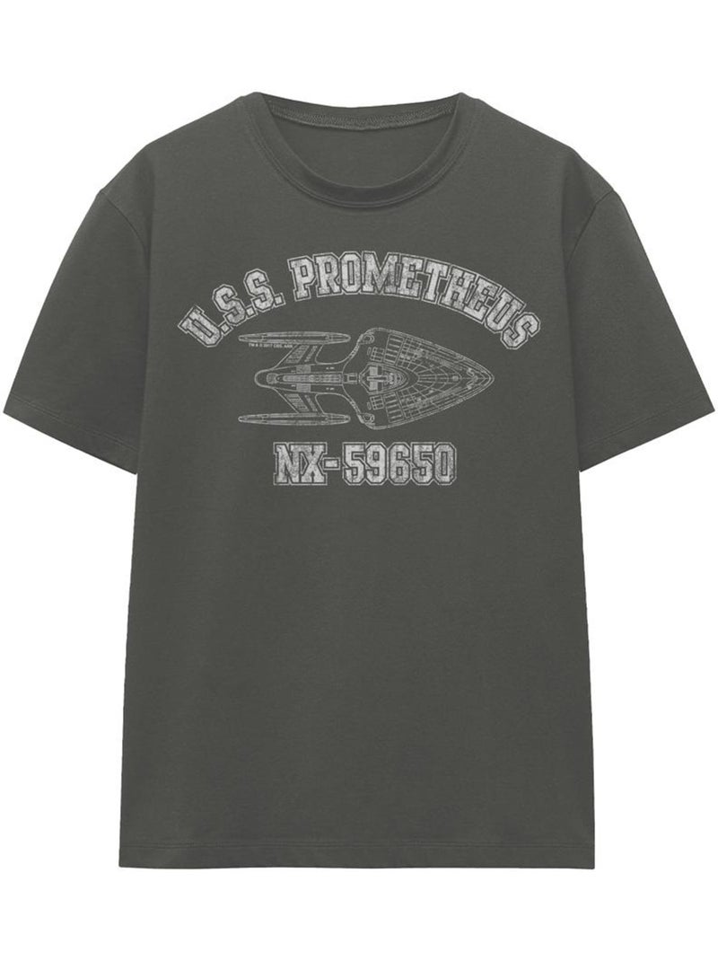 Star Trek Prometheus Athletic Maglietta Adulto Unisex Grigio nero - Kiabi
