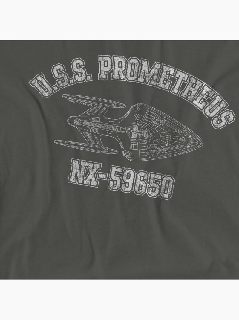 Star Trek Prometheus Athletic Maglietta Adulto Unisex Grigio nero - Kiabi