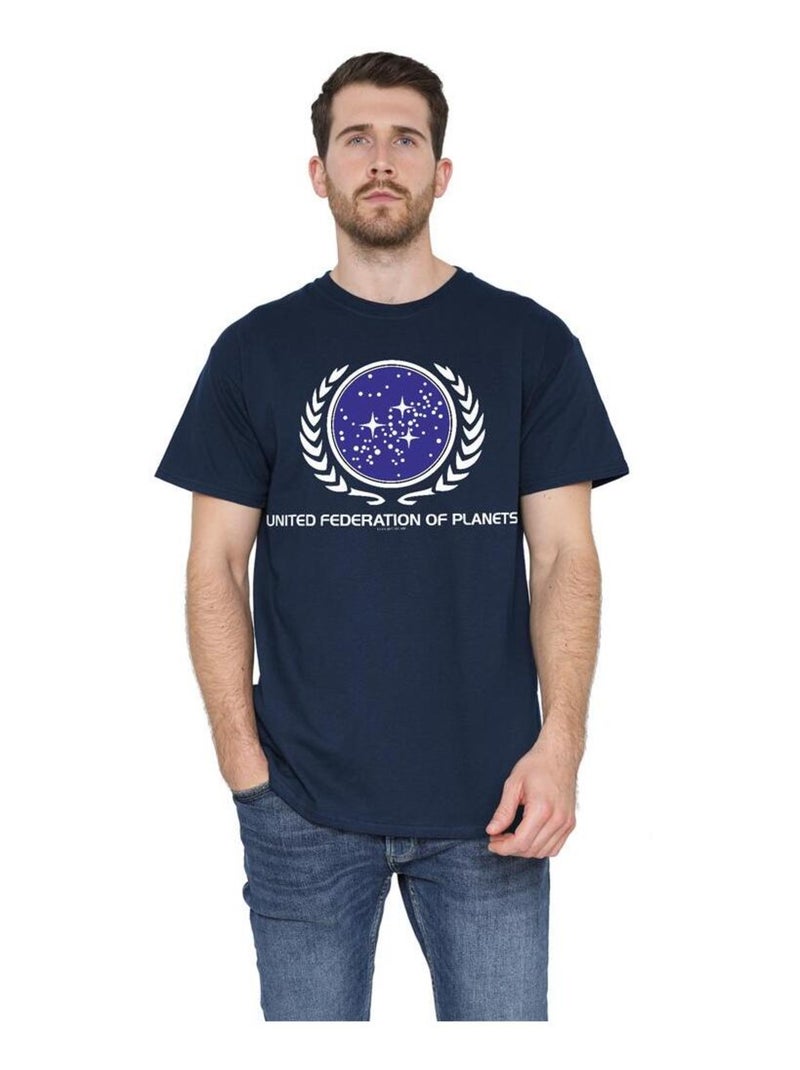 Star Trek United Federation Maglietta Logo Uomo Blu marino - Kiabi