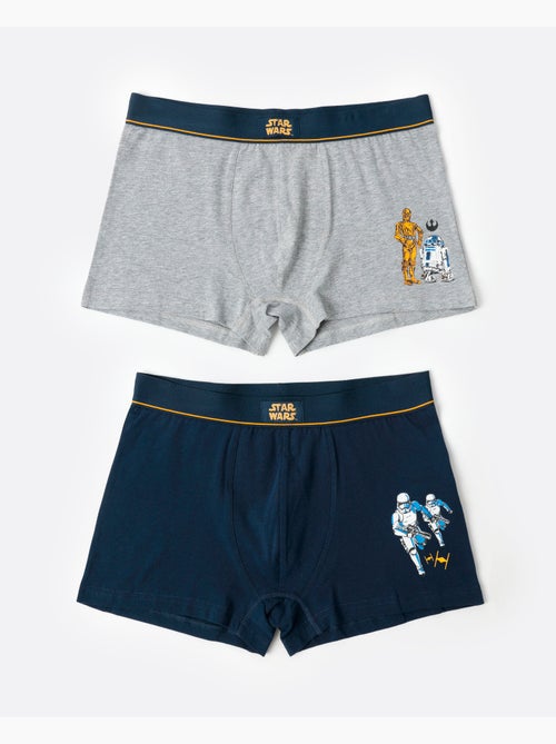 STAR WARS Boxer sportivi da uomo (scatola da 2) - Kiabi STAR WARS Boxer sportivi da uomo (scatola da 2) - Kiabi
