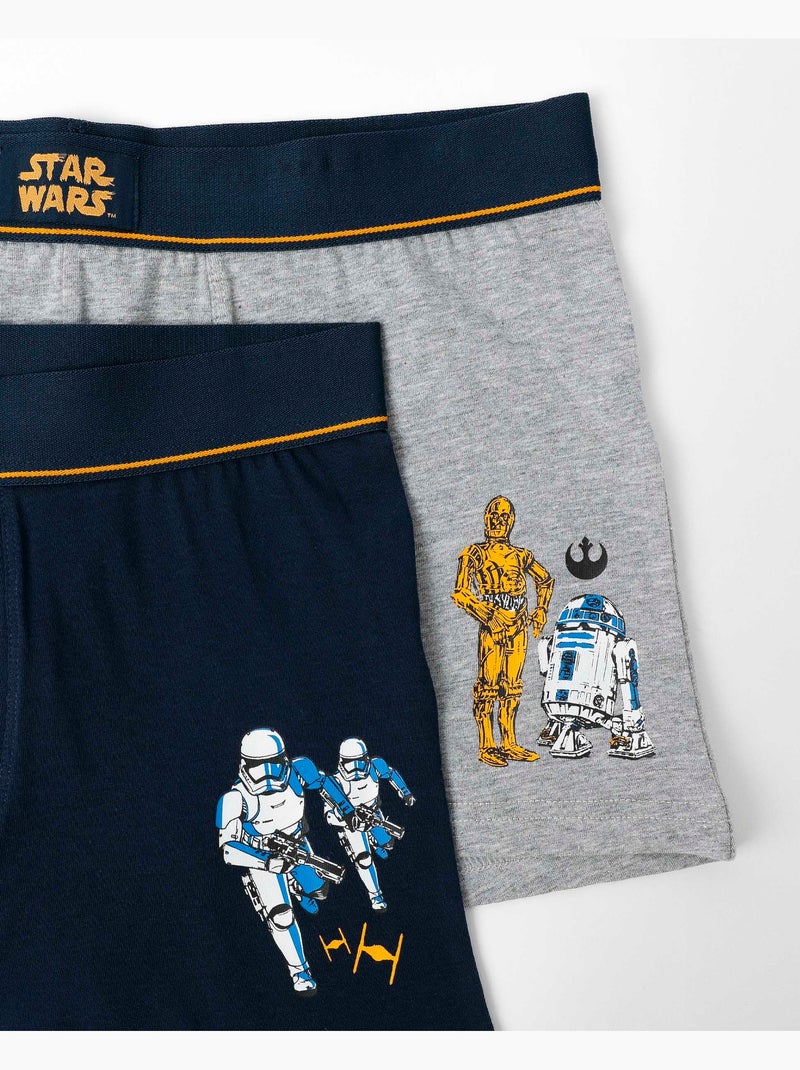 STAR WARS Boxer sportivi da uomo (scatola da 2) Multicolore - Kiabi