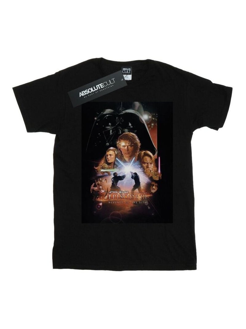 Star Wars Episode III Maglietta Locandina del Film Uomo Nero - Kiabi