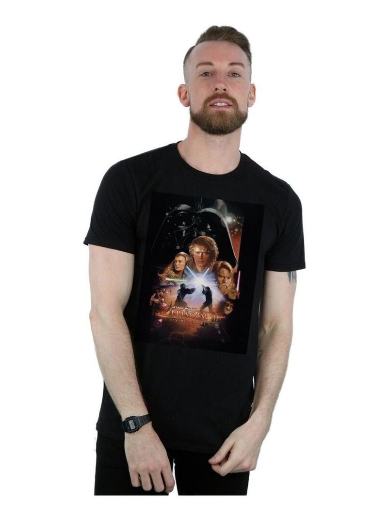 Star Wars Episode III Maglietta Locandina del Film Uomo Nero - Kiabi