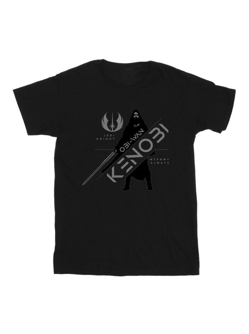 Star Wars Jedi Knight Maglietta Obi Wan Kenobi Uomo Nero - Kiabi
