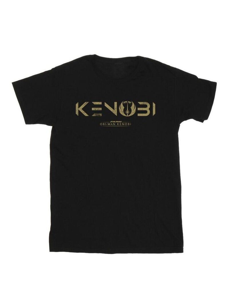 Star Wars Maglietta Obi Wan Kenobi Logo Uomo Nero - Kiabi