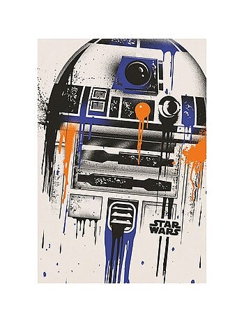 Star Wars Maglietta R2-D2 Goccia di Vernice Uomo