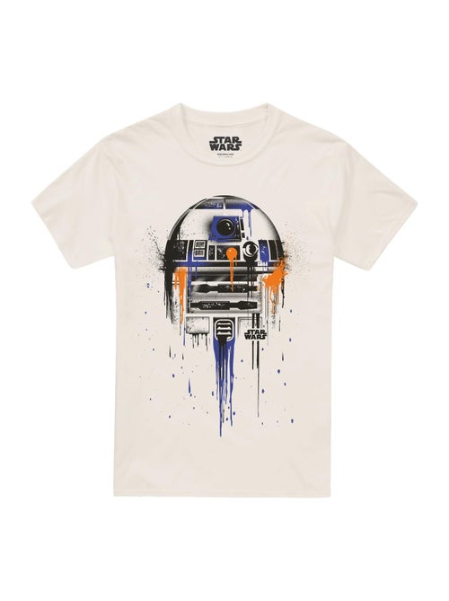 Star Wars Maglietta R2-D2 Goccia di Vernice Uomo - Kiabi