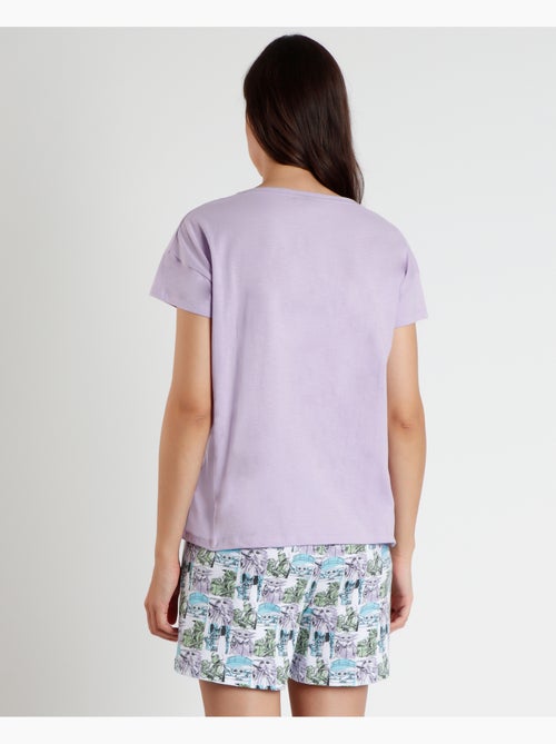 STAR WARS Pigiama a maniche corte da donna Grogu Pastel - Kiabi
