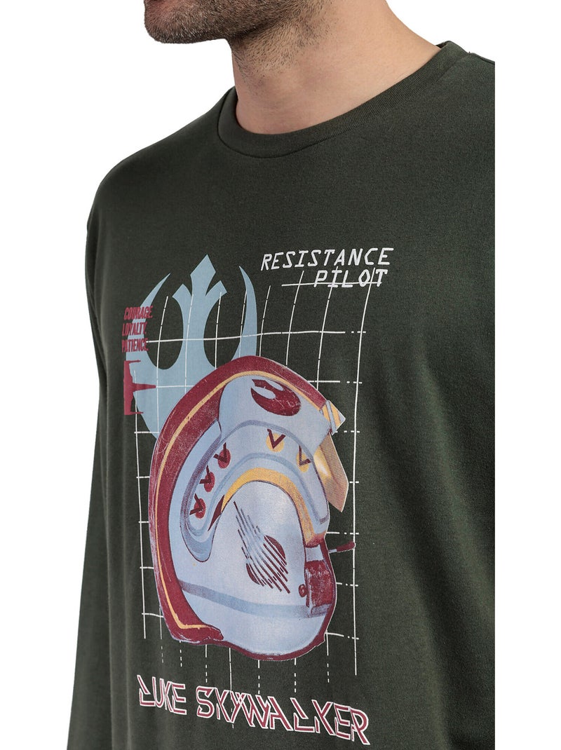STAR WARS Pigiama a maniche lunghe da pilota della Resistenza da uomo Verde - Kiabi