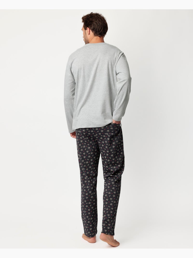 Star wars pigiama a maniche lunghe da uomo the force is strong Grigio melangiato - Kiabi