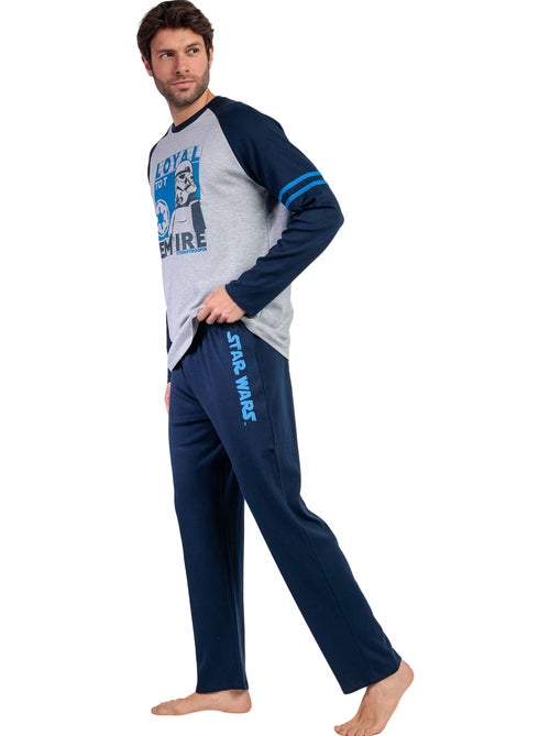 STAR WARS Pigiama sportivo blu a maniche lunghe da uomo - Kiabi STAR WARS Pigiama sportivo blu a maniche lunghe da uomo - Kiabi