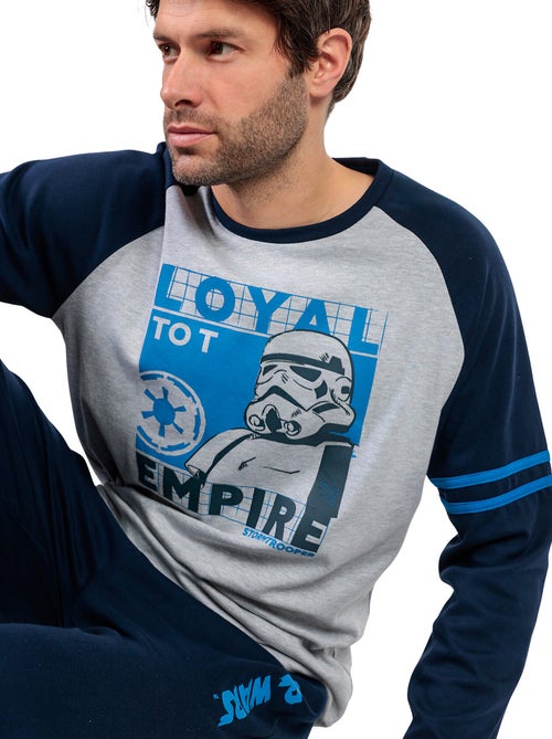STAR WARS Pigiama sportivo blu a maniche lunghe da uomo - Kiabi STAR WARS Pigiama sportivo blu a maniche lunghe da uomo - Kiabi