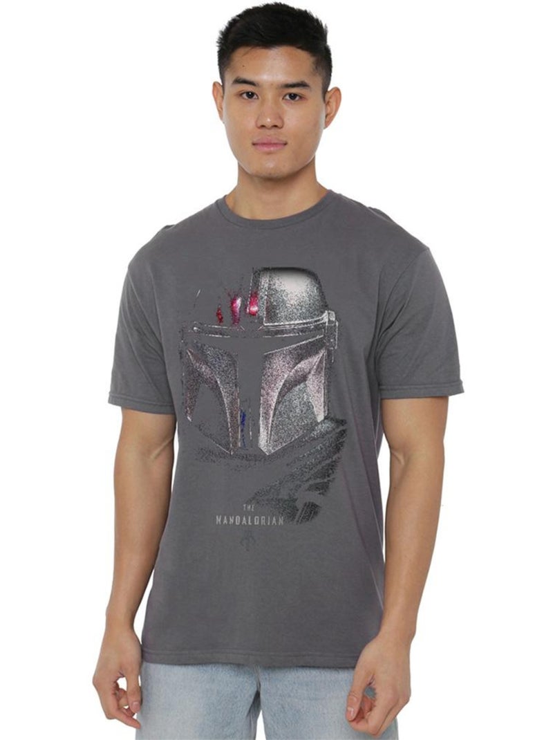 Star Wars The Mandalorian Maglietta Ombra Adulto Unisex Grigio nero - Kiabi