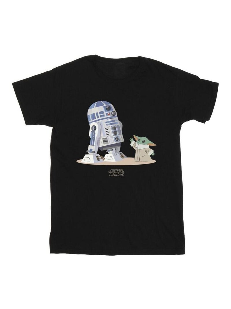 Star Wars The Mandalorian Maglietta R2-D2 e Grogu Uomo Nero - Kiabi