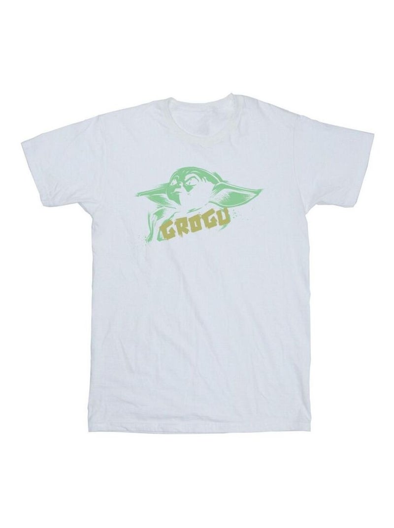 Star Wars The Mandalorian The Child Maglietta Grogu Schizzo Uomo Bianco - Kiabi