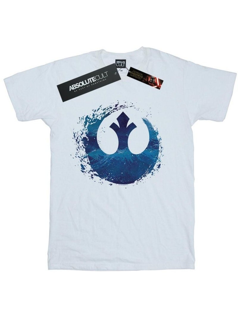 Star Wars: The Rise of Skywalker Resistance Maglietta Simbolo di Onda Uomo Bianco - Kiabi