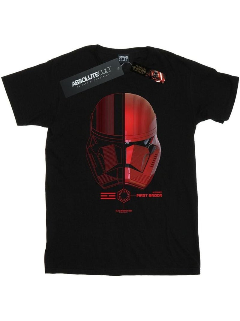 Star Wars: The Rise of Skywalker Sith Trooper Maglietta Casco Uomo Nero - Kiabi