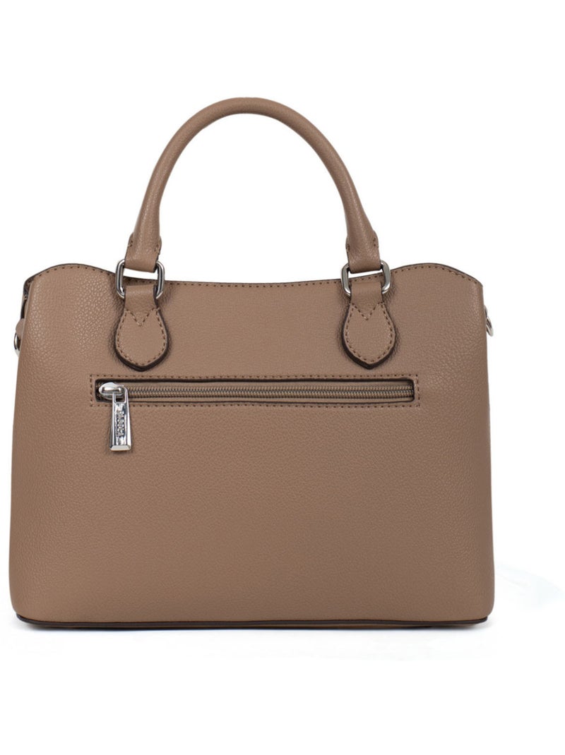 STELLA - Borsa a mano con 2 manici Tortora - Kiabi