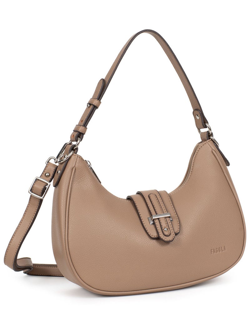 STELLA - Borsa a spalla con 1 manico Tortora - Kiabi