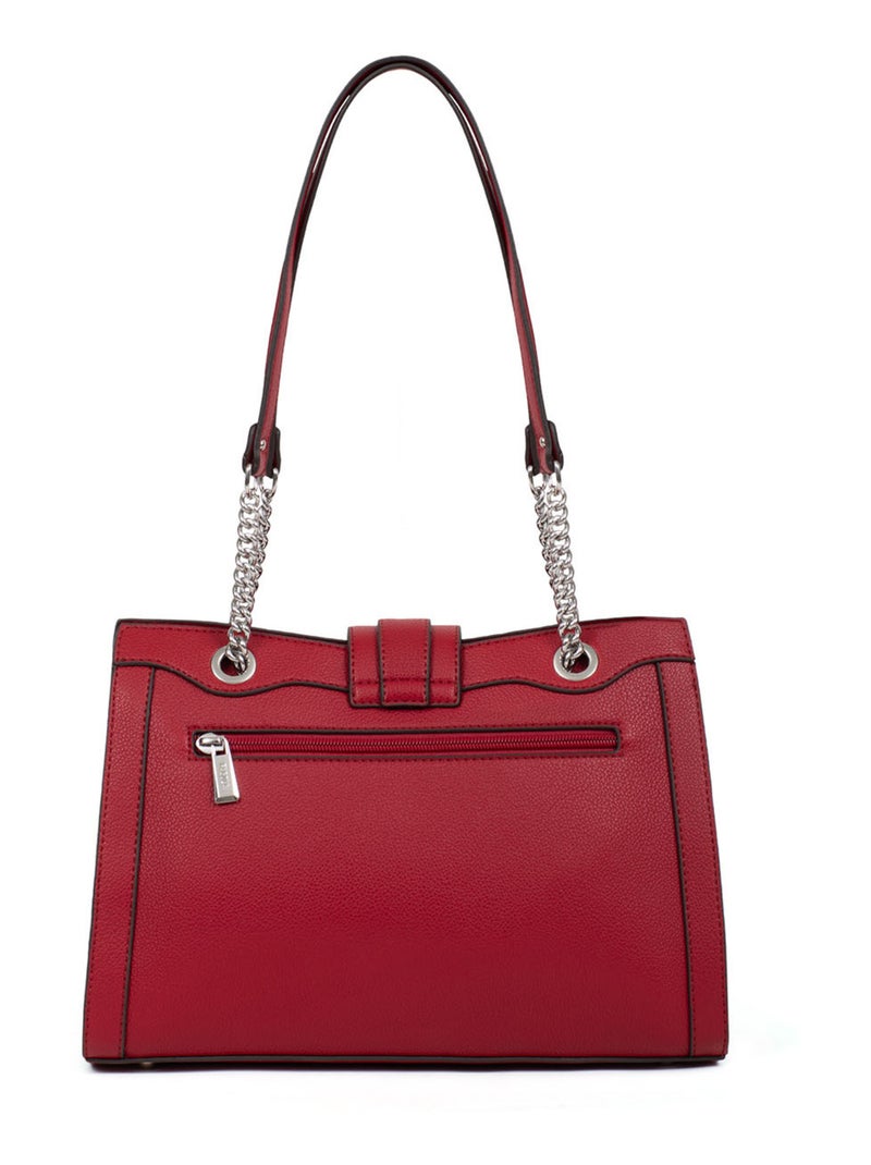 STELLA - Borsa a spalla con 2 manici Rosso carminio - Kiabi
