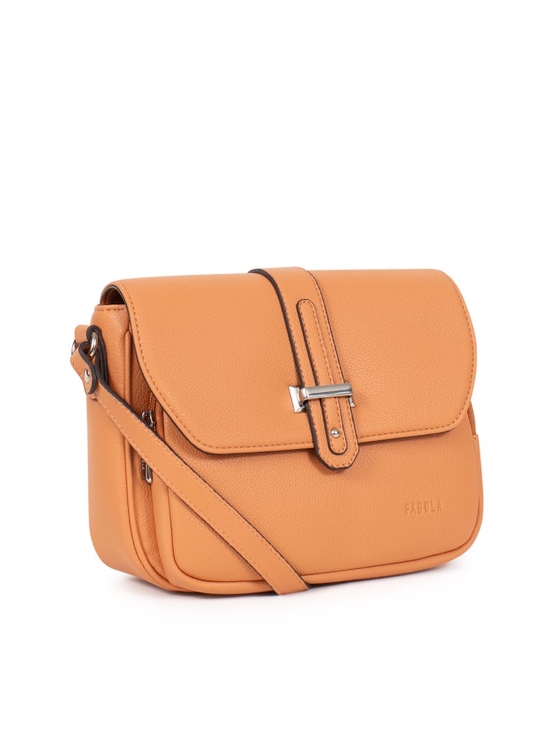 STELLA - Borsa a tracolla Salmone - Kiabi