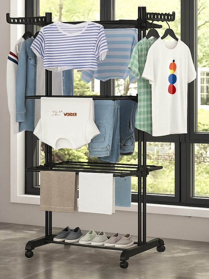 Stendibiancheria in métal promo linge Nero - Kiabi