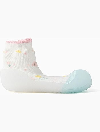 Steppies calzini-pantofola con motivo floreale