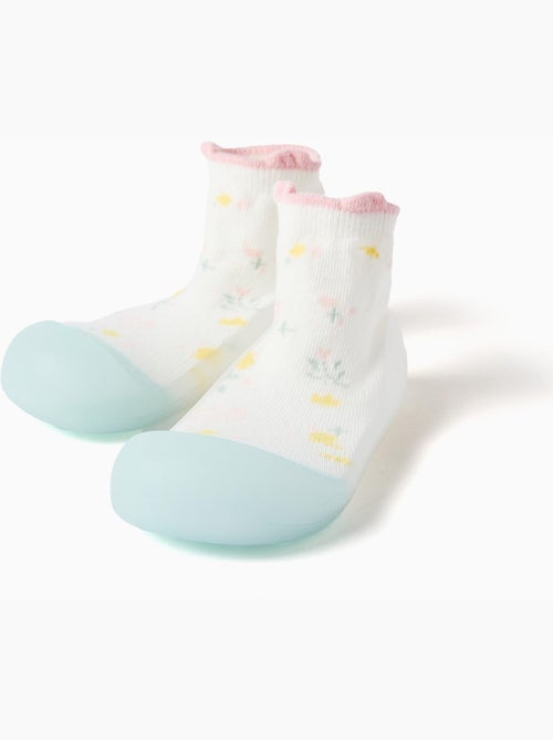 Steppies calzini-pantofola con motivo floreale - Kiabi