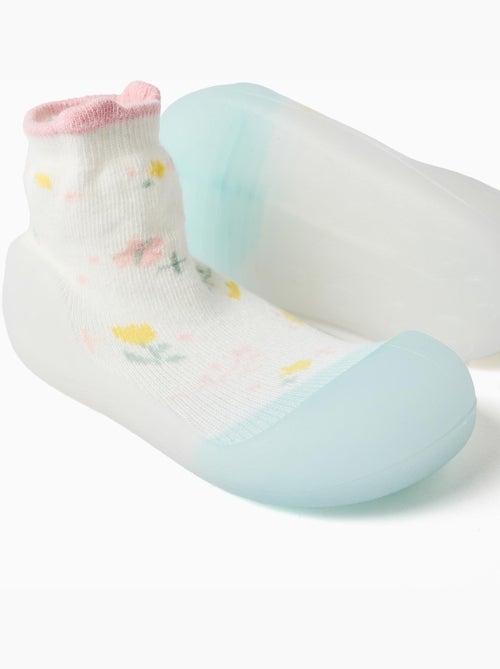 Steppies calzini-pantofola con motivo floreale - Kiabi