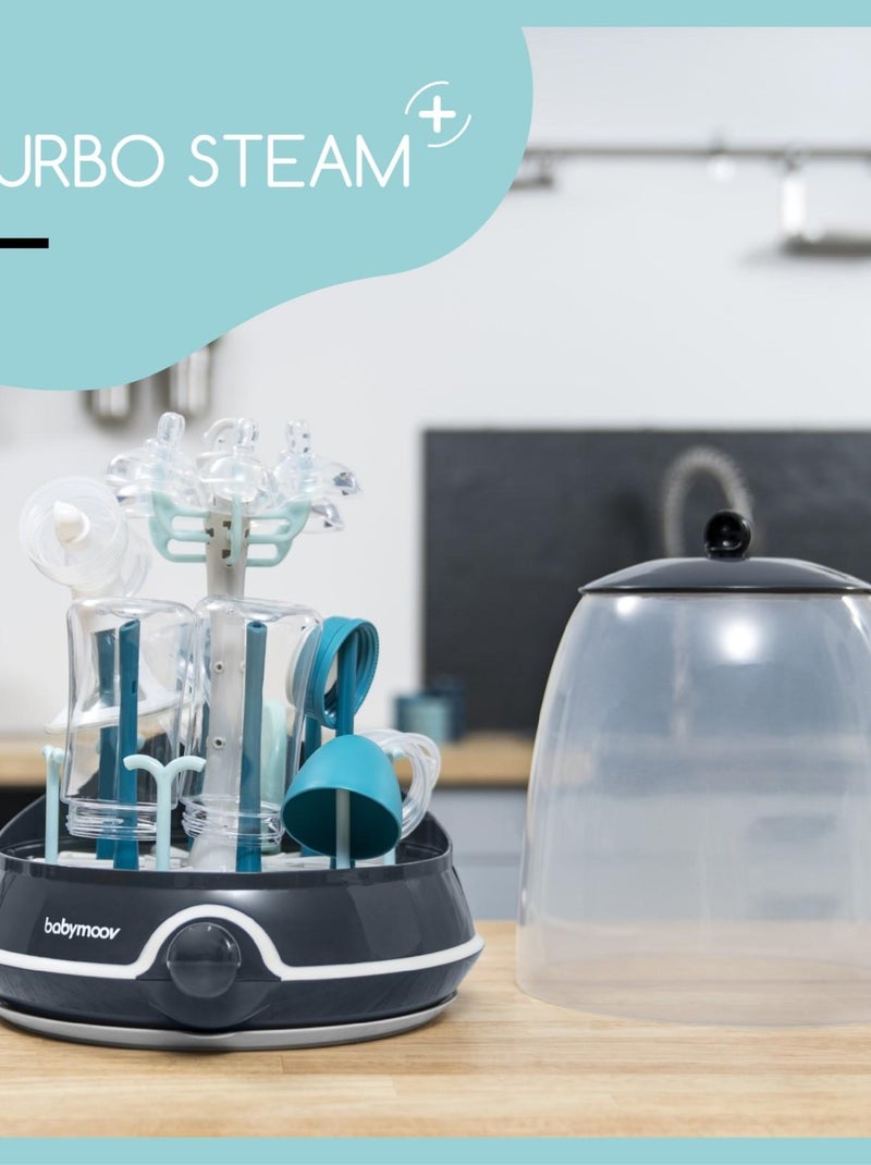 Sterilizzatore per biberon 2 in 1 «Turbo Steam Plus» di Babymoov Blu - Kiabi
