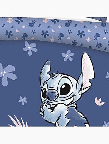 Stitch, Completo Letto Matrimoniale Stampato Reversibile 100% Cotone, OHANA