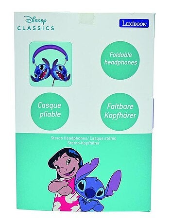 Stitch Cuffia stereo a filo pieghevole con limitazione sicura del volume