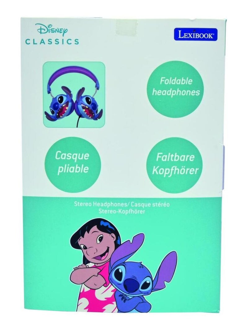 Stitch Cuffia stereo a filo pieghevole con limitazione sicura del volume Blu - Kiabi