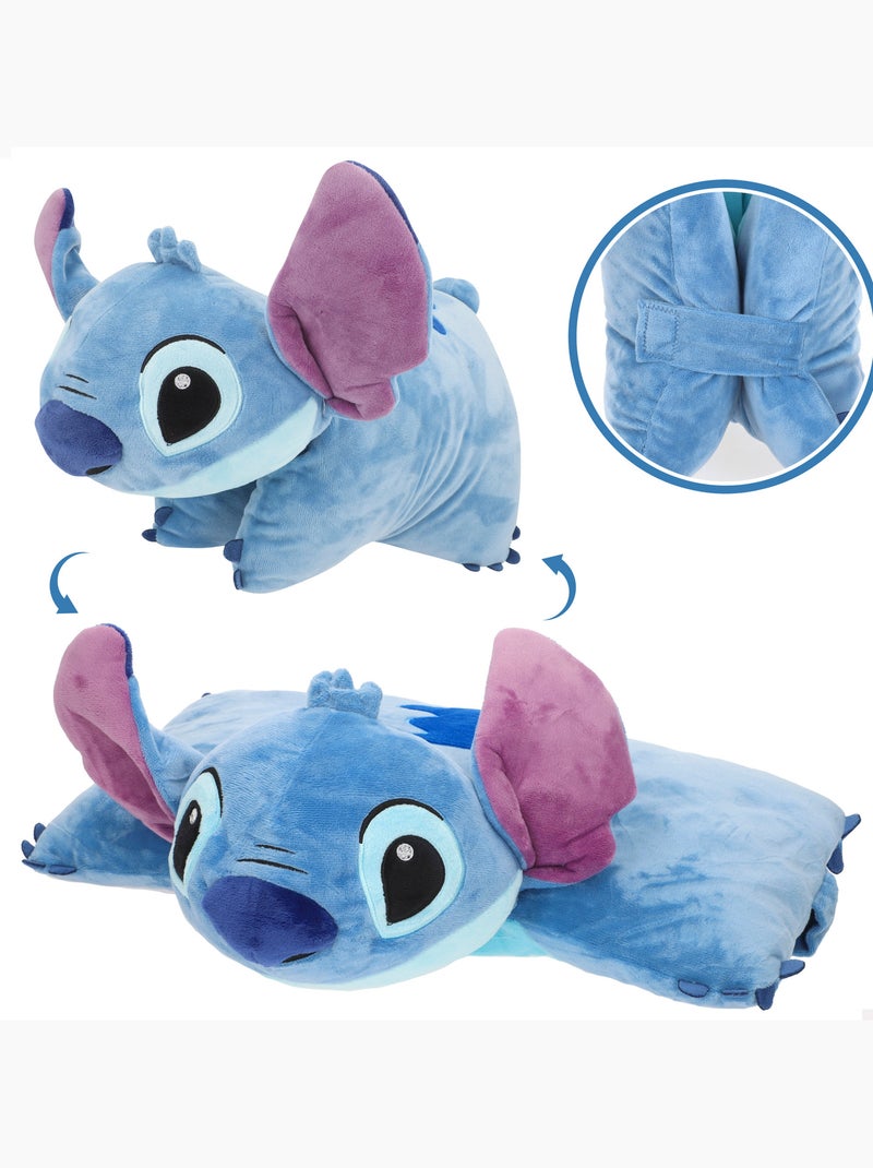 Stitch cuscino 2 in 1, morbido e vellutato, in peluche Blu - Kiabi