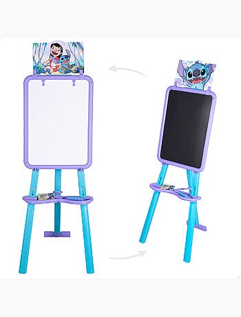 Stitch lavagna 2 in 1 a doppia faccia con cavalletto +3 anni