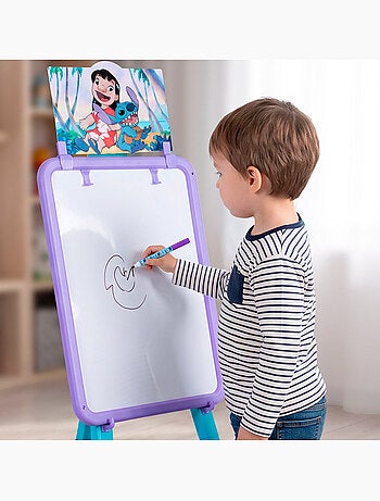 Stitch lavagna 2 in 1 a doppia faccia con cavalletto +3 anni