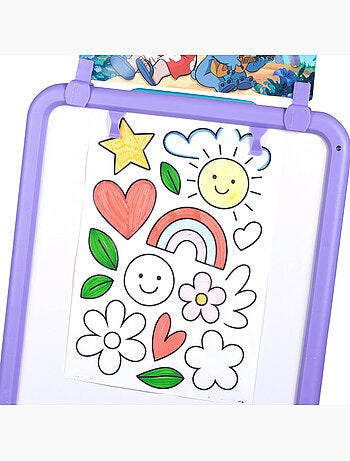 Stitch lavagna 2 in 1 a doppia faccia con cavalletto +3 anni