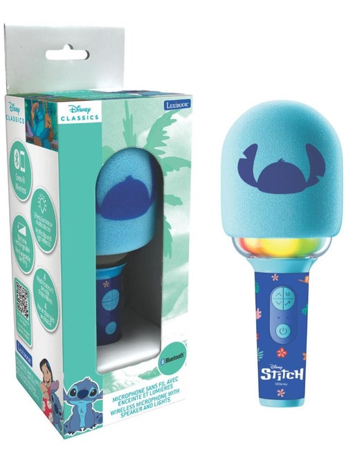 Stitch Microfono per karaoke Bluetooth/wireless con suono e luce - Kiabi