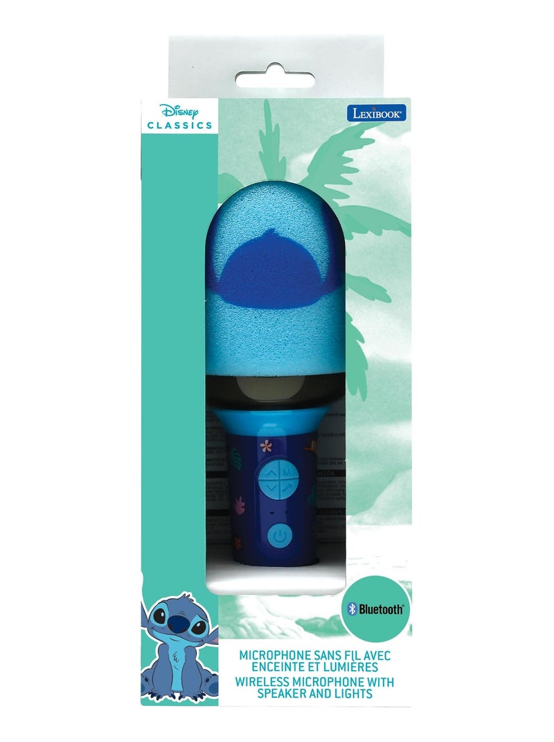 Stitch Microfono per karaoke Bluetooth/wireless con suono e luce Blu - Kiabi