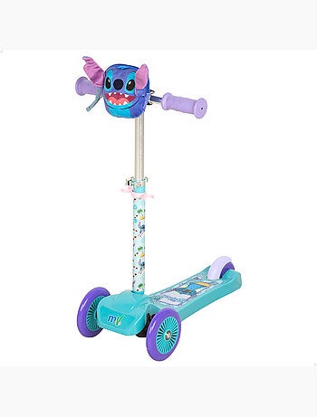 Stitch monopattino a 3 ruote per bambini con tasca anteriore